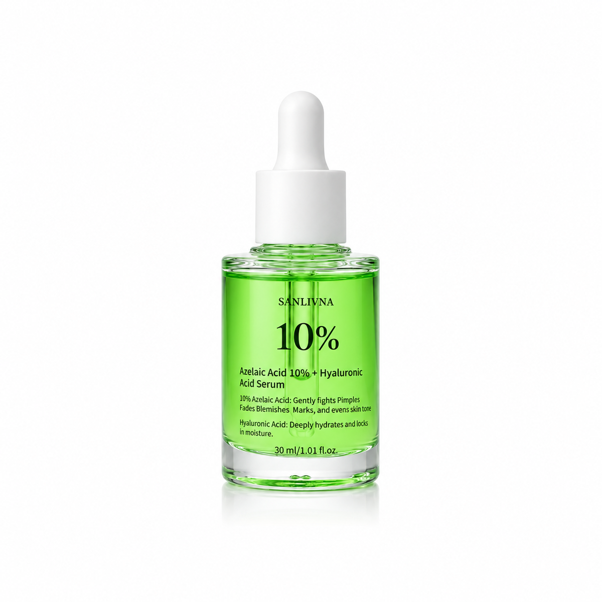 Azelaic Acid 10% Serum + Hyaluronic Acid Acne Treatment Moisturizing Facial Skin Care