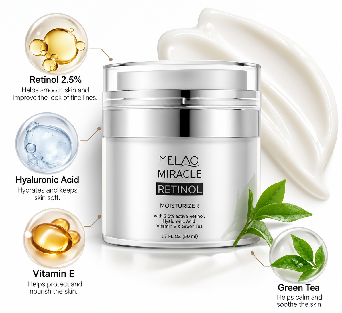 Retinol Whitening Moisturizer with Vitamin A