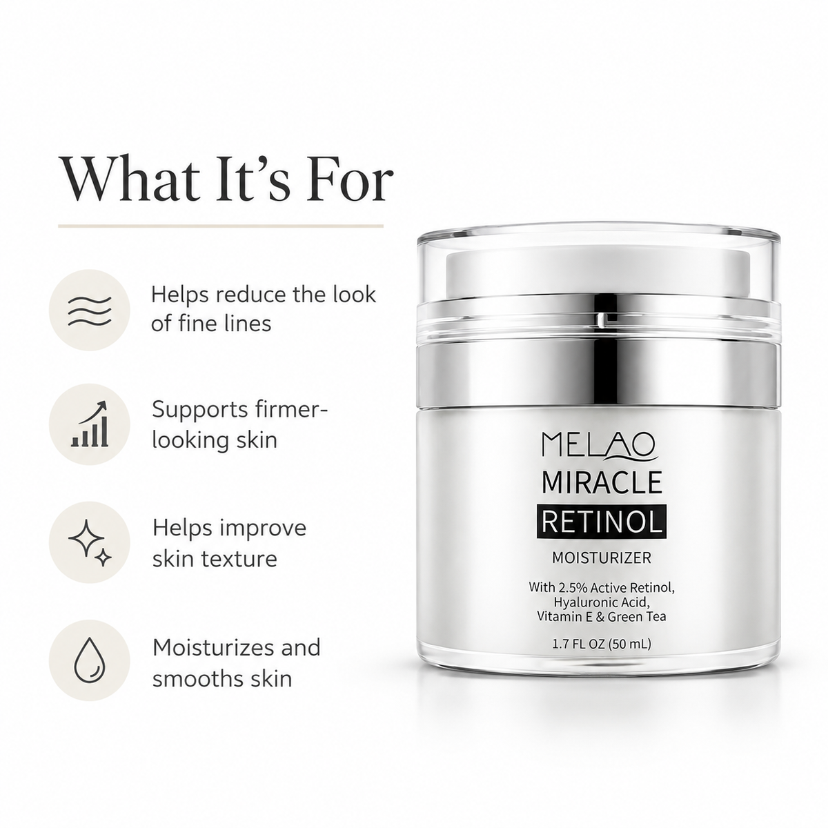 Retinol Whitening Moisturizer with Vitamin A