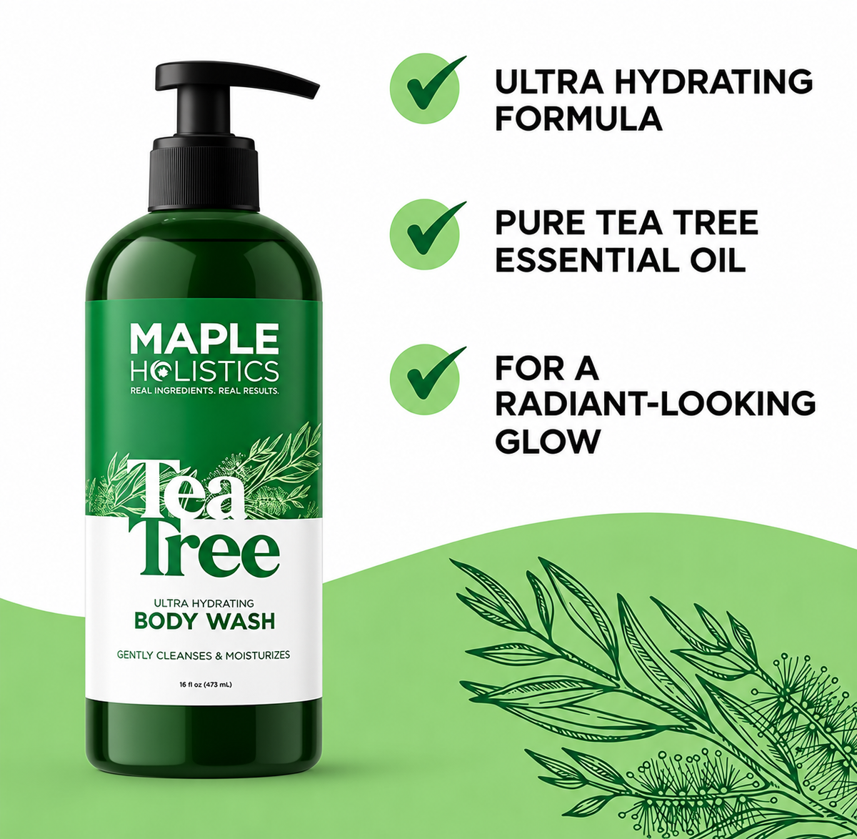 Holistics Tea Tree Oil Body Wash