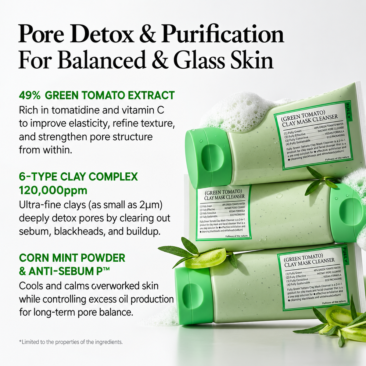 Green Tomato Deep Purifying Clay Mask Cleanser