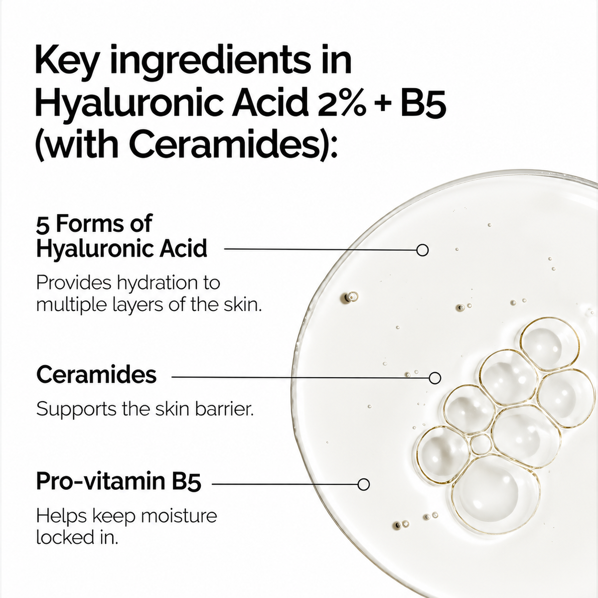 Hyaluronic Acid 2% + B5 Multi-Depth Hydration Serum for Plumper Smoother Skin 1 Fl Oz