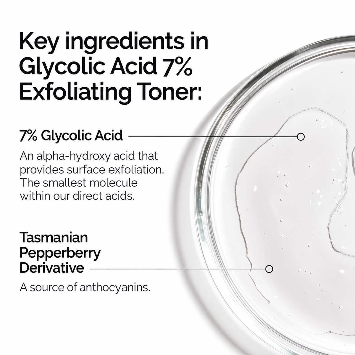 Glycolic Acid 7% Exfoliating Toner Brightening Daily Toner