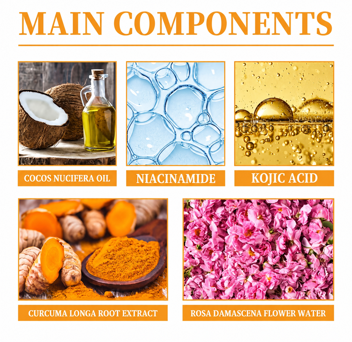 Brightening Foaming Facial Cleanser with Turmeric Hyaluronic Acid and Ceramide for All Skin