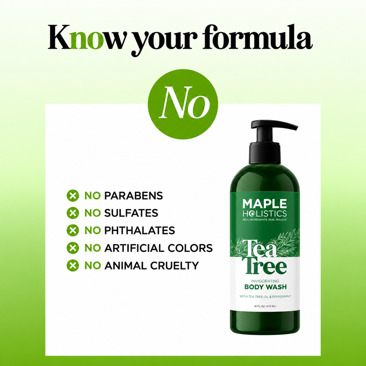 Holistics Tea Tree Oil Body Wash