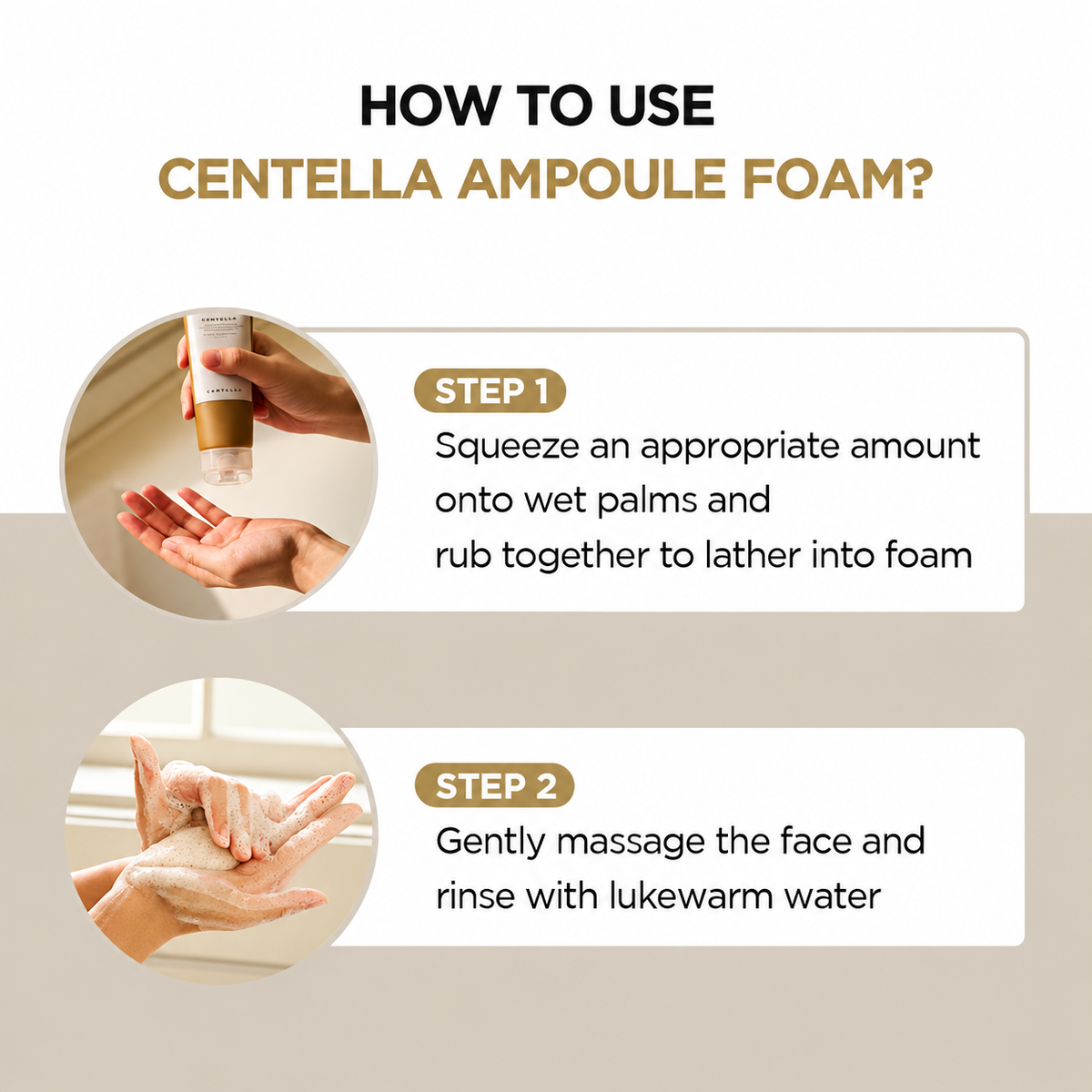 Centella Cleanser Foam Series 125ml Tone Brightening Face Wash