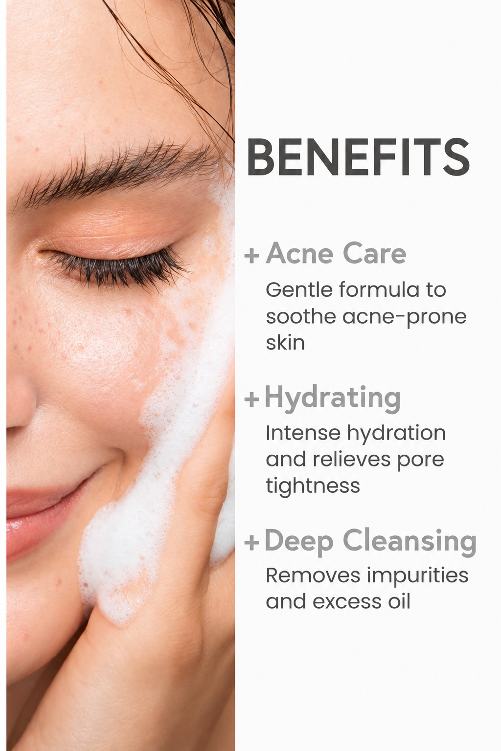 GINGER6 Ginger 6 Hydrating Foam Cleanser, Micro Bubble Formula Deep Cleansing