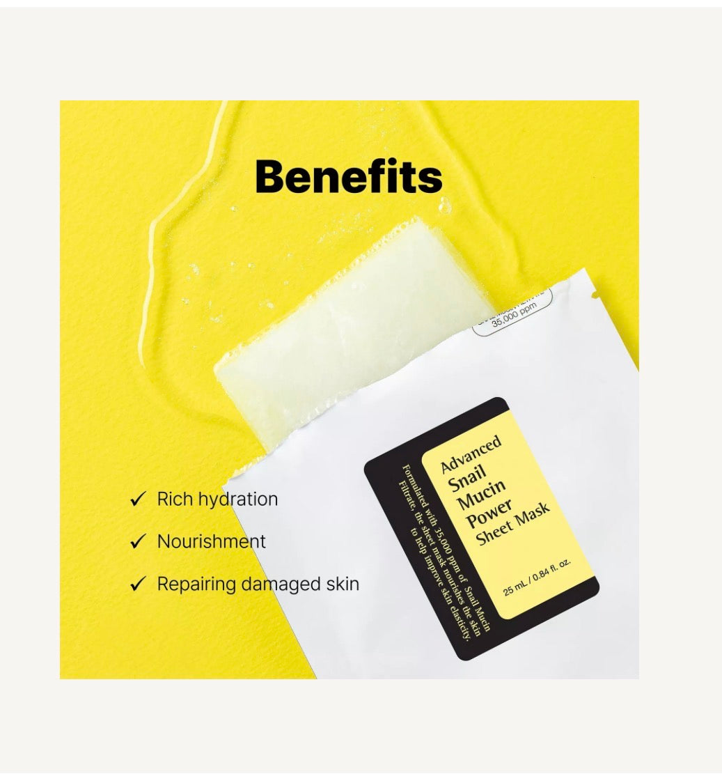 Advanced Snail Mucin Power Sheet Mask