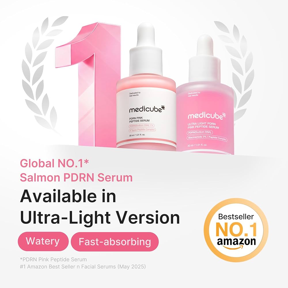 Salmon DNA PDRN Pink Peptide Serum, Korean Skincare
