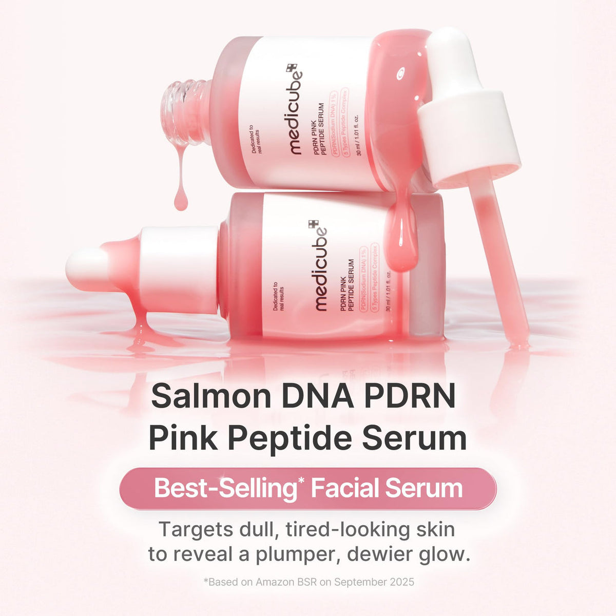 Salmon DNA PDRN Pink Peptide Serum, Korean Skincare