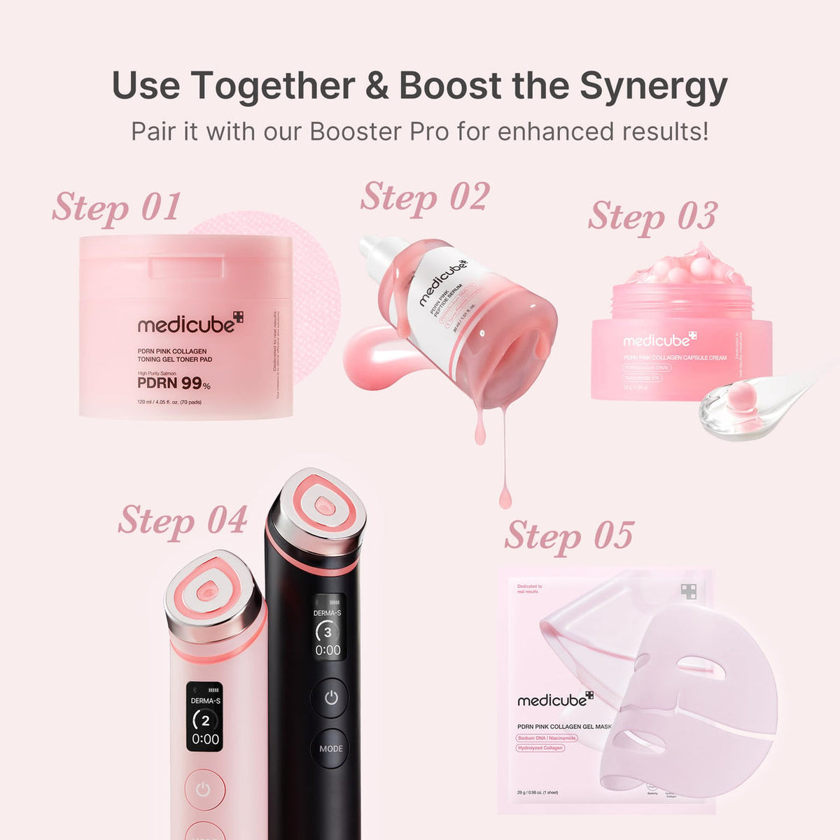 Salmon DNA PDRN Pink Peptide Serum, Korean Skincare