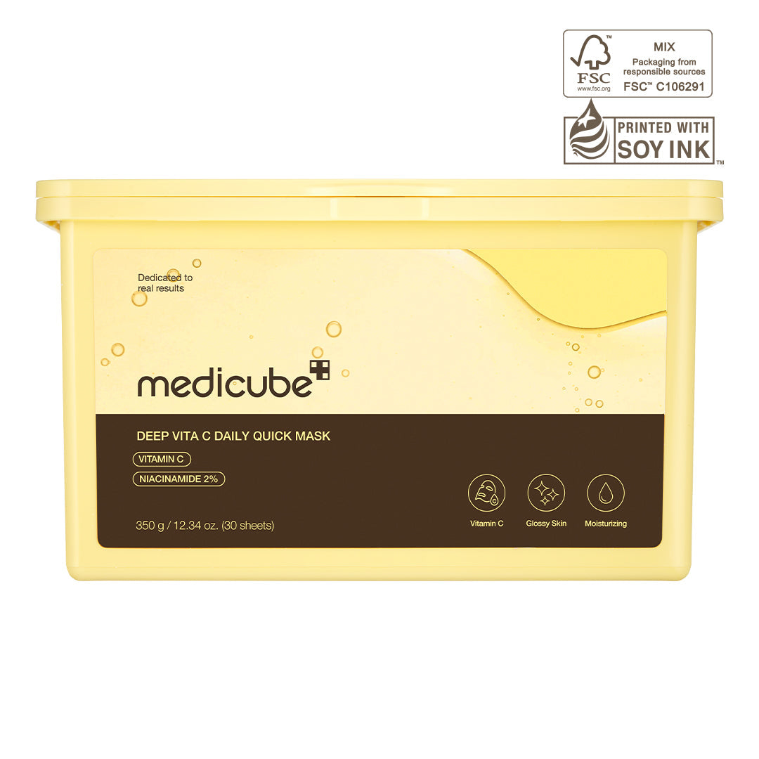 Deep Vita C Daily Quick 30 Sheet Masks Triple Vitamin Complex For Radiance and Hydration  Masks