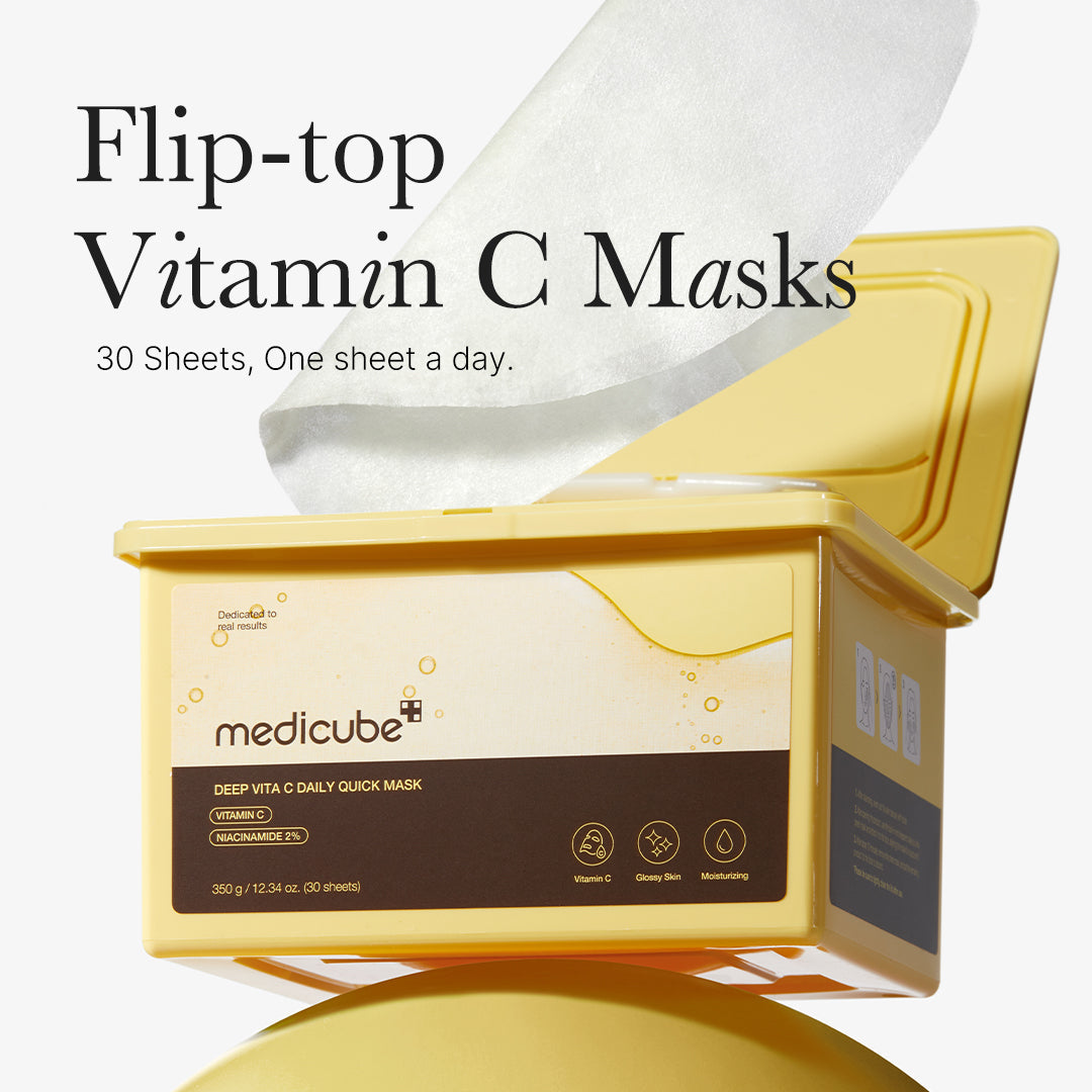 Deep Vita C Daily Quick 30 Sheet Masks Triple Vitamin Complex For Radiance and Hydration  Masks