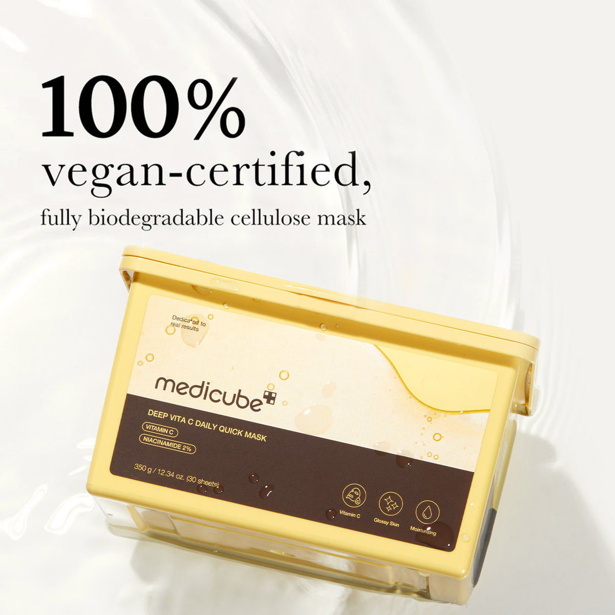 Deep Vita C Daily Quick 30 Sheet Masks Triple Vitamin Complex For Radiance and Hydration  Masks
