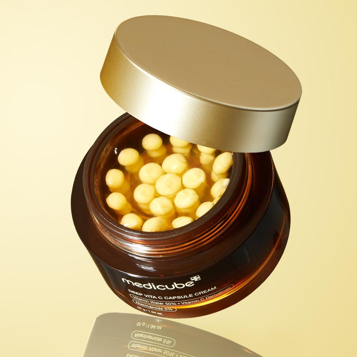 Deep Vitamin C Golden Capsule Face Moisturizer  Capsules For Wrinkles Skin Radiance